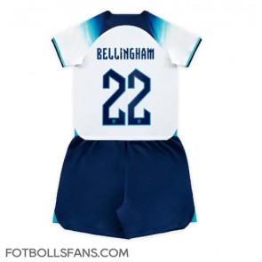England Jude Bellingham #22 Replika Hemmatröja Barn VM 2022 Kortärmad (+ Korta byxor)
